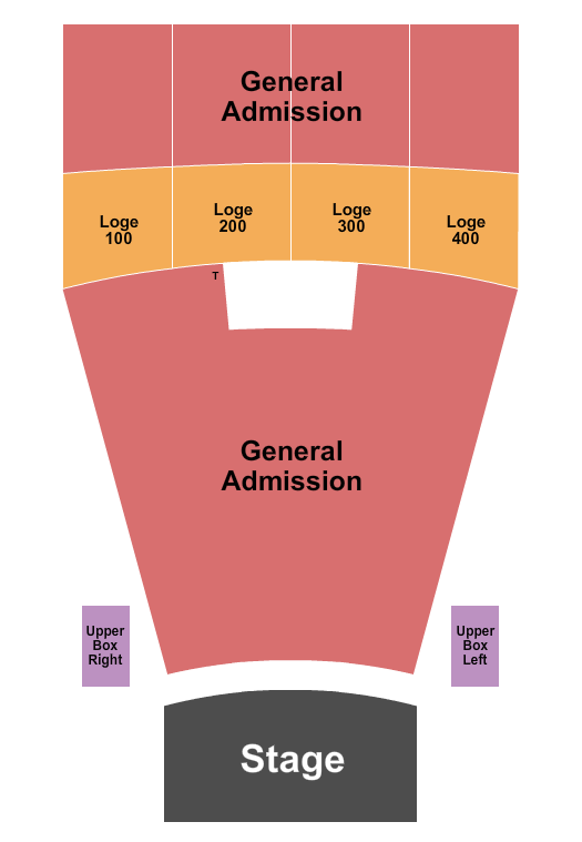 Vic Theatre Endstage GA Flr & Balc Seating Chart