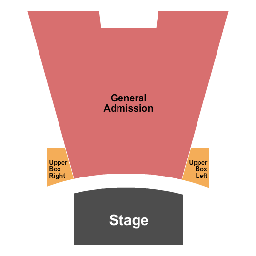Vic Theatre GA & Upper Boxes Seating Chart