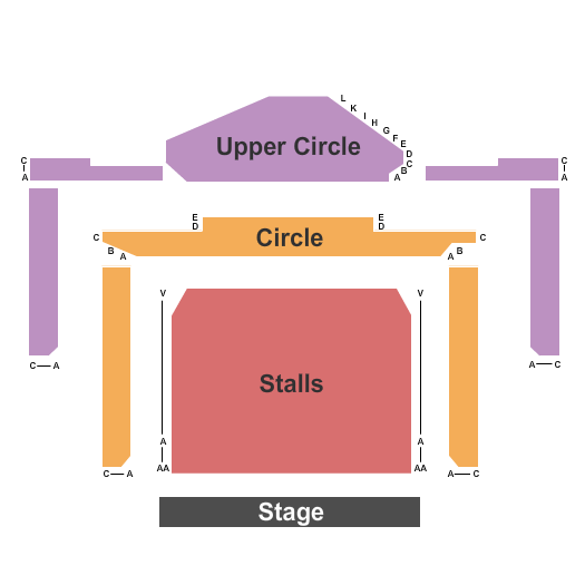 Victoria Hall - Stoke End Stage Seating Chart