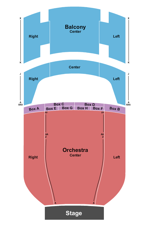 Victory Theatre - IN Seating Chart