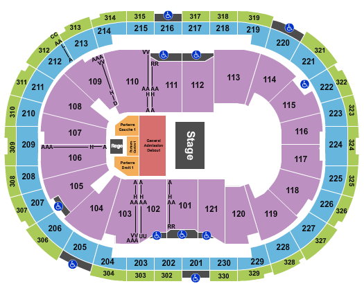 Centre Videotron Avril Seating Chart