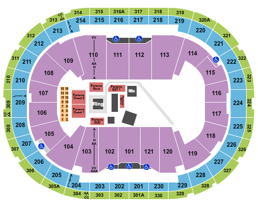 Centre Videotron Boxing 3 Seating Chart