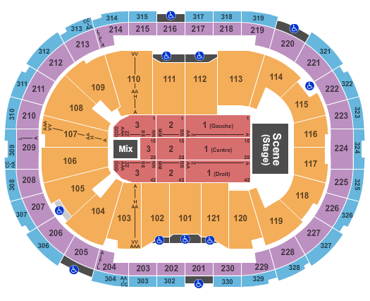 Centre Videotron Celine Dion Seating Chart