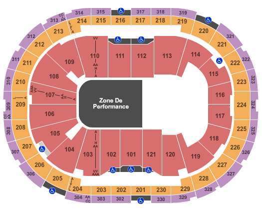 Centre Videotron Cirque Toruk Seating Chart