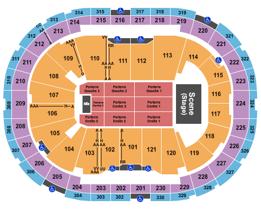 Centre Videotron Endstage-2 Seating Chart