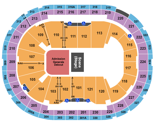 Centre Videotron Seating Chart