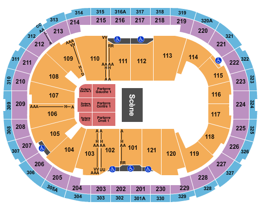 Centre Videotron Halfhouse Reserved 2 Seating Chart