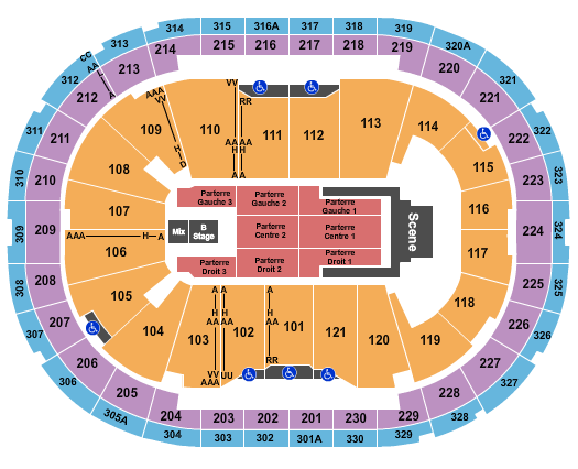 Centre Videotron Jelly Roll Seating Chart