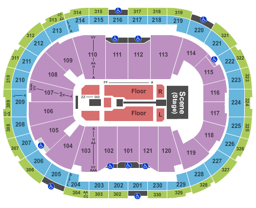 Centre Videotron The Lumineers Seating Chart
