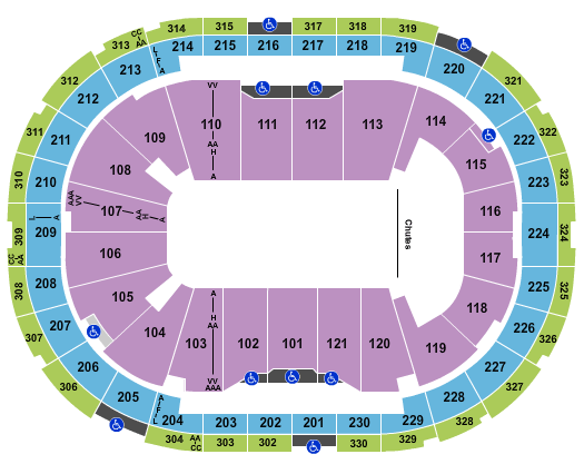 Centre Videotron PBR Seating Chart