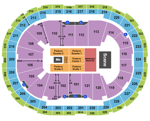 Centre Videotron Pantera Seating Chart