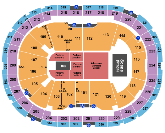 Centre Videotron Pearl Jam Seating Chart