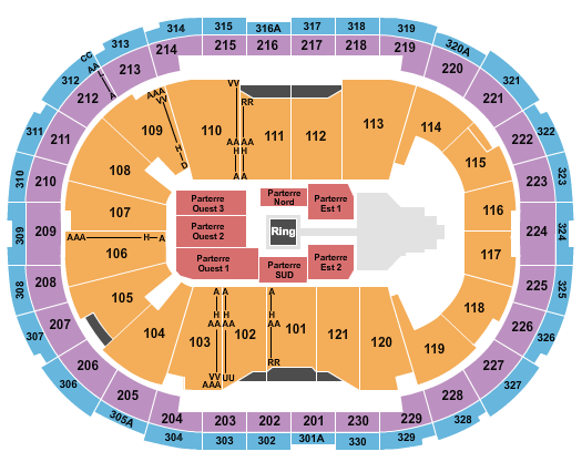 Centre Videotron WWE 2 Seating Chart