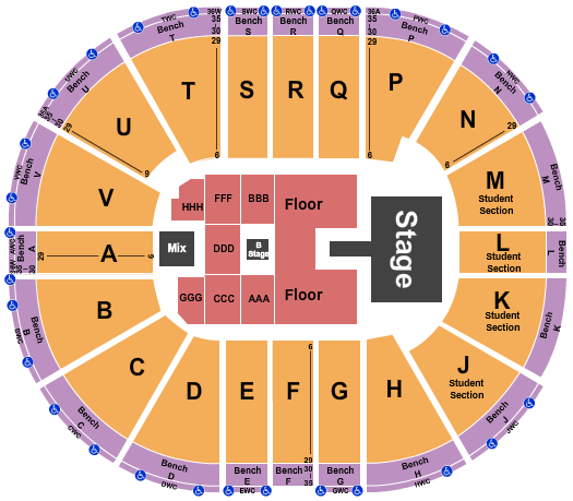 Viejas Arena At Aztec Bowl Alex Warren Seating Chart