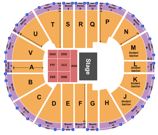 Viejas Arena At Aztec Bowl Alicia Keys Seating Chart