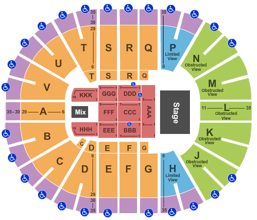 Viejas Arena At Aztec Bowl Bon Jovi Seating Chart