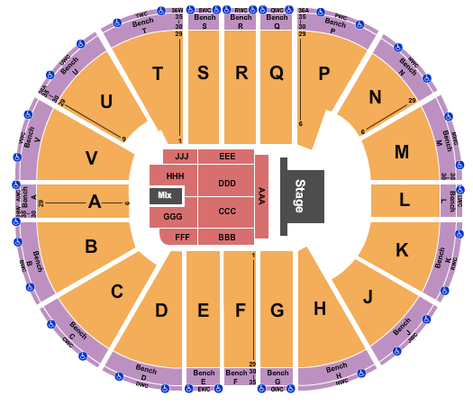 Viejas Arena At Aztec Bowl Bryan Adams Seating Chart