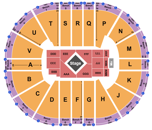 Viejas Arena At Aztec Bowl CenterStage Seating Chart
