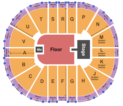 Viejas Arena At Aztec Bowl Cody Johnson Seating Chart