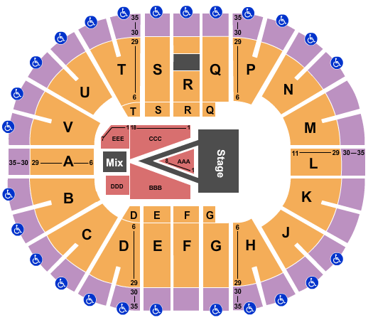 Viejas Arena At Aztec Bowl For King And Country Seating Chart
