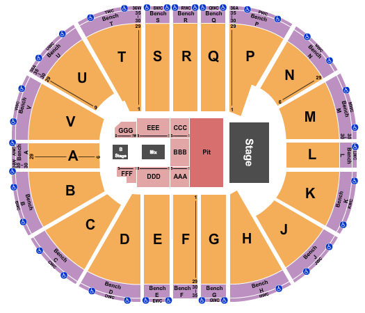 Viejas Arena At Aztec Bowl Forrest Frank Seating Chart