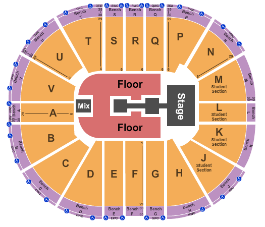 Viejas Arena At Aztec Bowl Kendrick Lamar Seating Chart