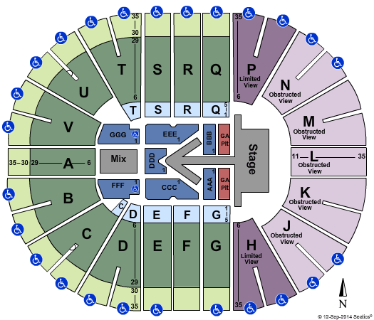 Viejas Arena At Aztec Bowl Maroon 5 Seating Chart