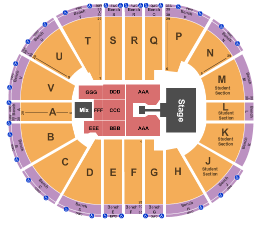 Viejas Arena At Aztec Bowl Scorpions Seating Chart