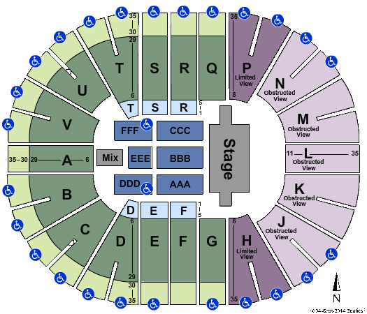Viejas Arena At Aztec Bowl TSO Seating Chart