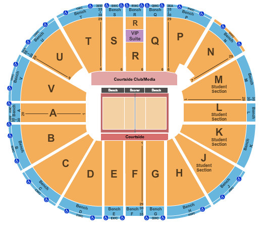 Viejas Arena At Aztec Bowl Volleyball Seating Chart