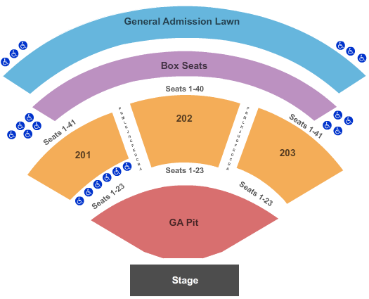 Vina Robles Amphitheater End Stage Pit Seating Chart
