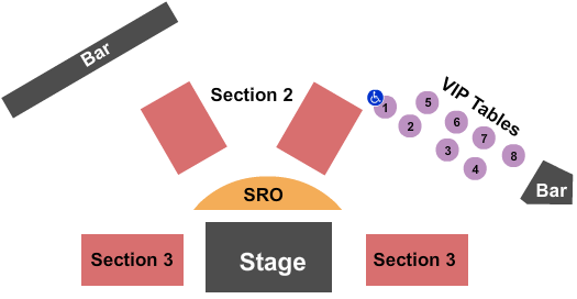 24 Oxford at Virgin Hotels - Las Vegas Endstage 3 Seating Chart