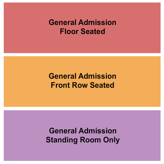 Vinyl Music Hall GA Floor/GA Front Seating Chart