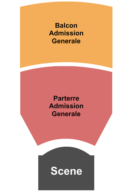 Theatre Beanfield GA Parterre/Balcony Seating Chart