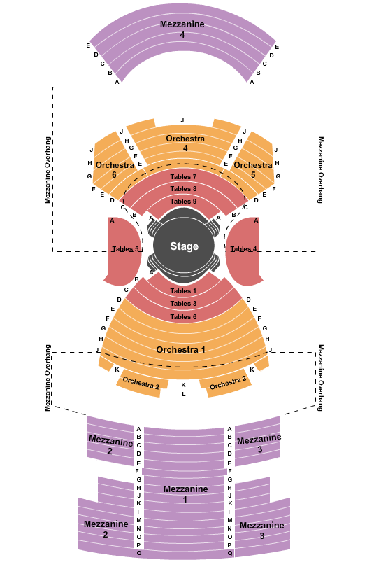 Virginia/August Wilson Theatre - NY Seating Map