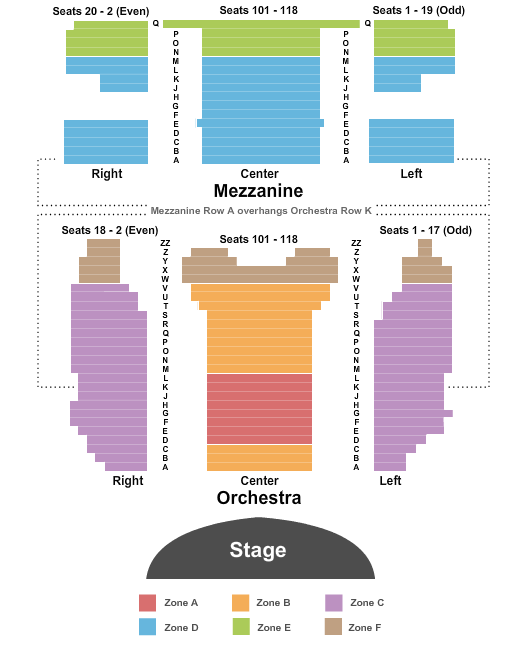 Virginia/August Wilson Theatre Seating Chart - New York