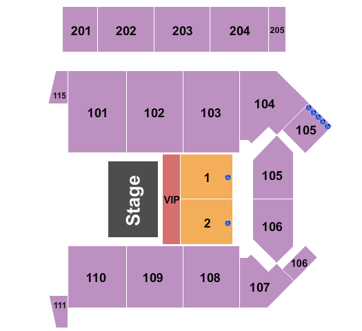 Virginia State University - Multi-Purpose Center Sesame Street Live Seating Chart