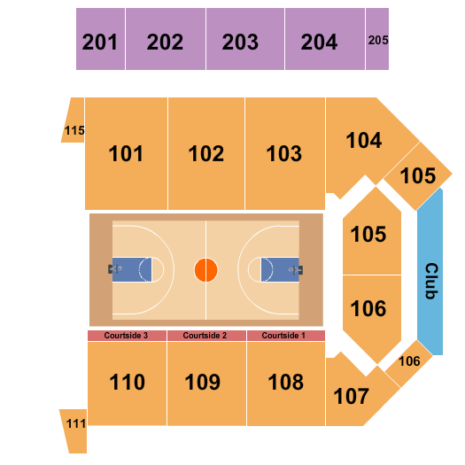 Virginia State University - Multi-Purpose Center Seating Chart