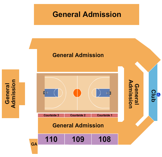 Virginia State University - Multi-Purpose Center Basketball Seating Chart