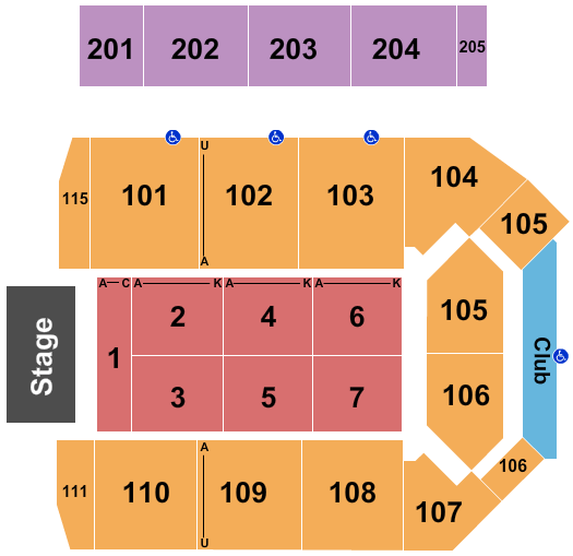 Virginia State University - Multi-Purpose Center Bob Dylan Seating Chart