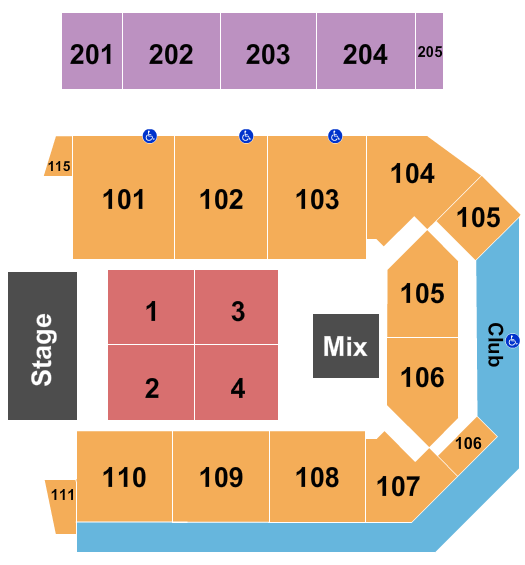 Virginia State University - Multi-Purpose Center Endstage 2 Seating Chart