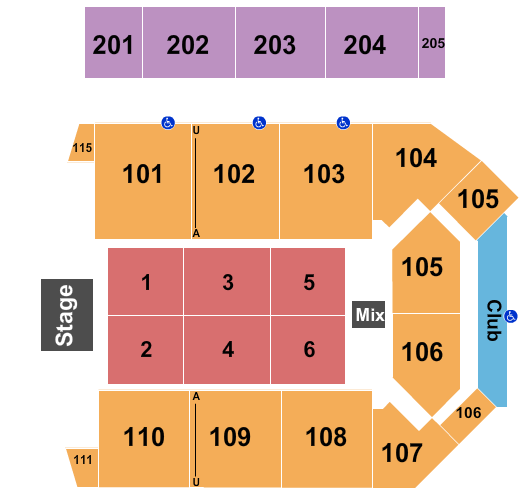 Virginia State University - Multi-Purpose Center Endstage 4 Seating Chart