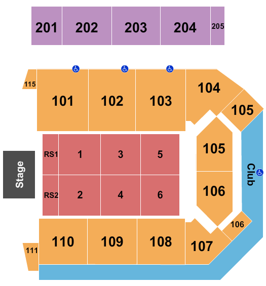 Virginia State University - Multi-Purpose Center Endstage 3 Seating Chart