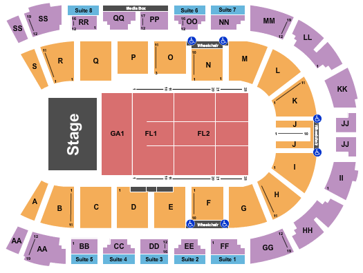 VisitLethbridge.com Arena Brad Paisley Seating Chart