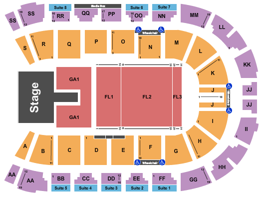 VisitLethbridge.com Arena Seating Chart