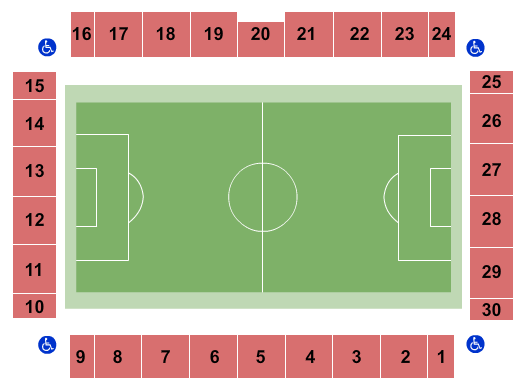 Vitality Stadium At Dean Court Soccer Seating Chart