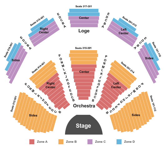 Vivian Beaumont Theatre at Lincoln Center Seating Map
