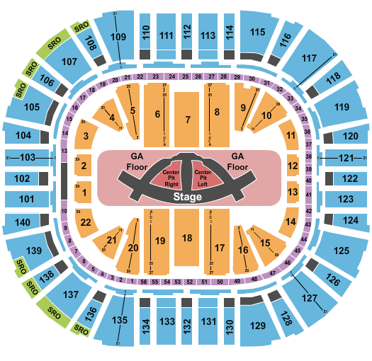 Delta Center Carrie Underwood Seating Chart