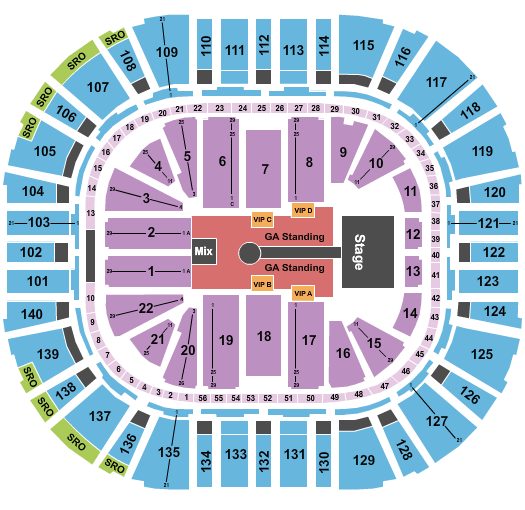 Delta Center Chainsmokers Seating Chart