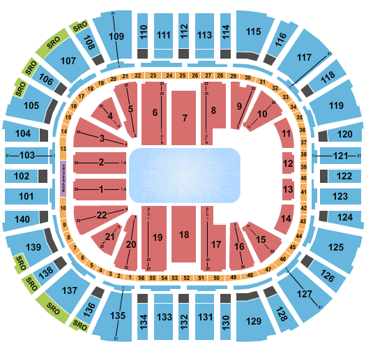 seating chart for Vivint Arena - Disney On Ice 2 - eventticketscenter.com